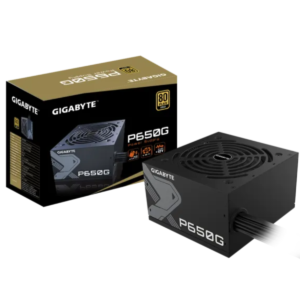 Fonte Gigabyte P650G PG5, 650W, ATX 3.1, PCIe 5.1, 80 Plus Gold, Preto, GP-P650G-PG5