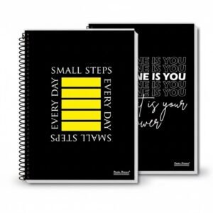 Kit 2 Cadernos Universitários Capa Dura Coleção Talk 10 Matérias 160 Folhas